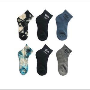 Umbro Boys 6 Pair Ankle Socks